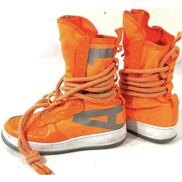 NIKE sf air force 1 af1 high sage \'total orange\' Rare $700 main image 4